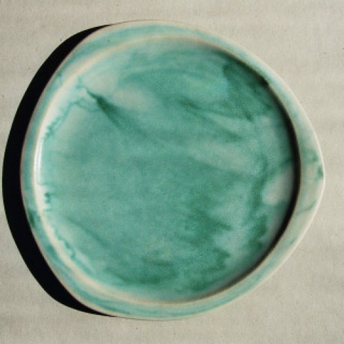 Teller mit Farbe grün