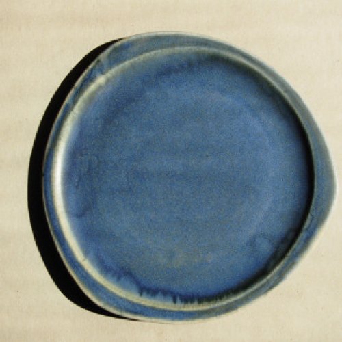 Teller mit Farbe blau